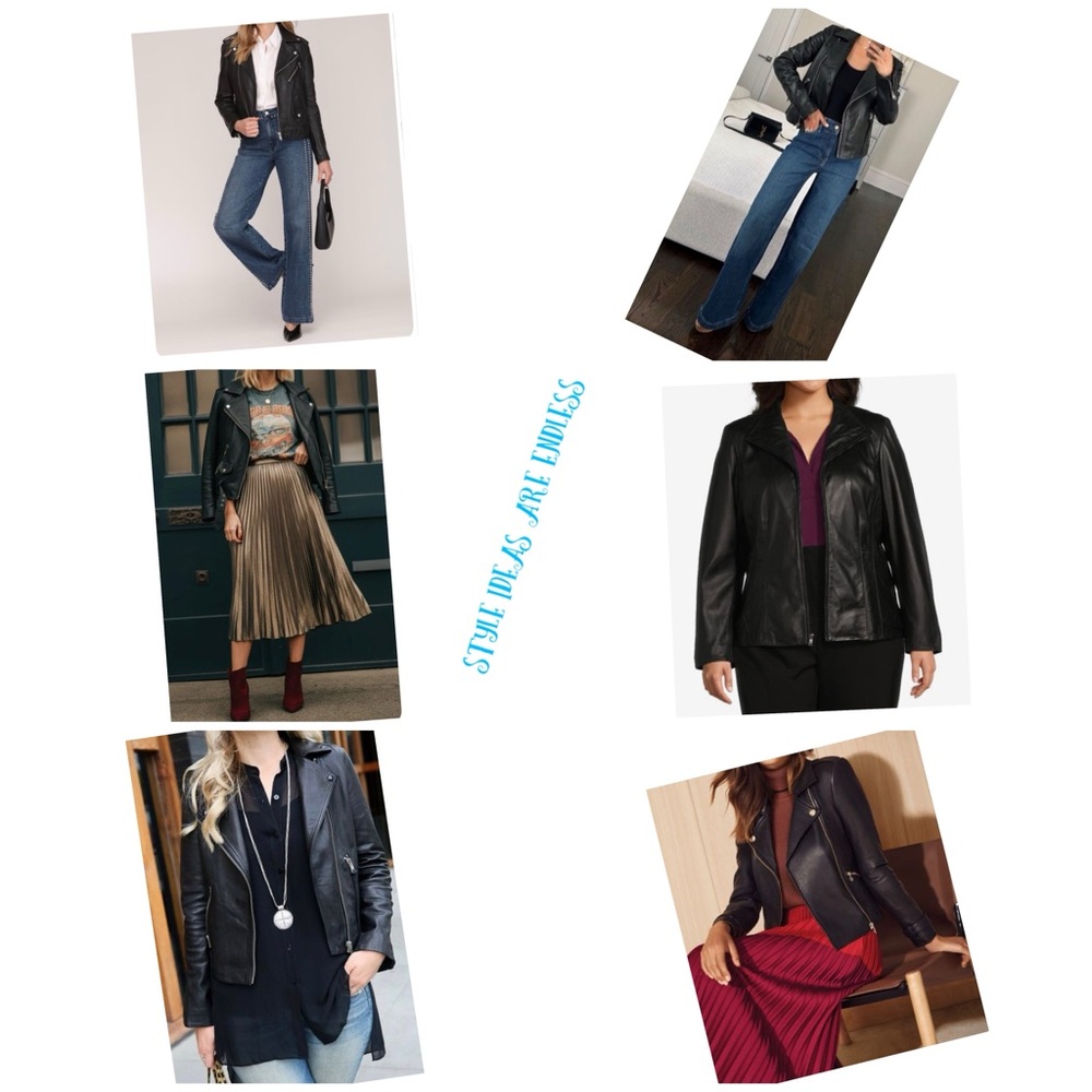 Leather and Knit Jacket